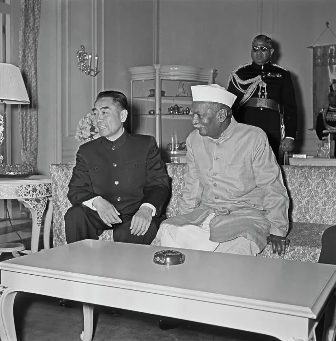 Framed Print : Zhou Enlai Visits India Framed Print : Zhou Enlai Visits India