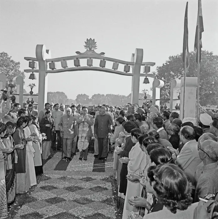 Framed Print : Zhou Enlai Visits India Framed Print : Zhou Enlai Visits India
