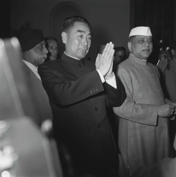 Framed Print : Zhou Enlai Visits India Framed Print : Zhou Enlai Visits India