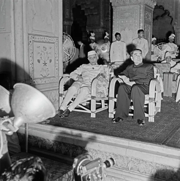 Framed Print : Zhou Enlai Visits India Framed Print : Zhou Enlai Visits India