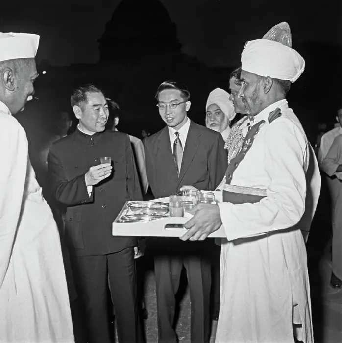 Framed Print : Zhou Enlai Visits India Framed Print : Zhou Enlai Visits India