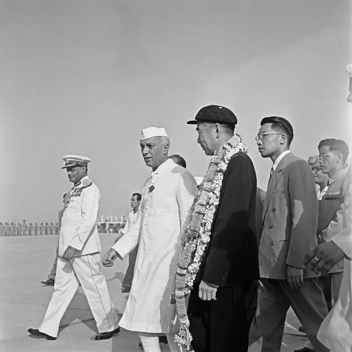 Framed Print : Zhou Enlai Visits India Framed Print : Zhou Enlai Visits India