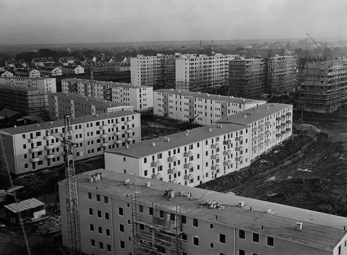 Framed Print : Zig Zag Housing Development Framed Print : Zig Zag Housing Development