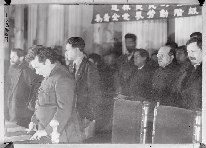 Framed Print : Zinoviff Addressing Mongolian Communists
