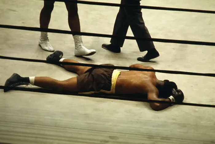 Framed Print : Zora Folley on the Ring Floor After Being Defeated by Muhammed Ali Framed Print : Zora Folley on the Ring Floor After Being Defeated by Muhammed Ali
