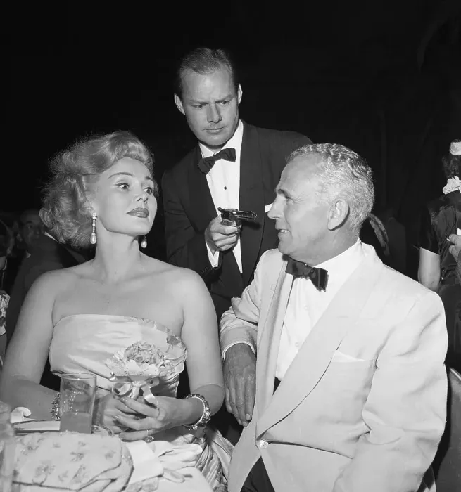 Framed Print : Zsa Zsa Gabor with John Lindsay and Hal Hayes Framed Print : Zsa Zsa Gabor with John Lindsay and Hal Hayes