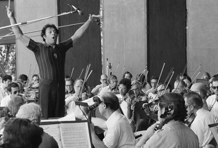 Framed Print : Zubin Mehta Rehearses The Orchestra Framed Print : Zubin Mehta Rehearses The Orchestra