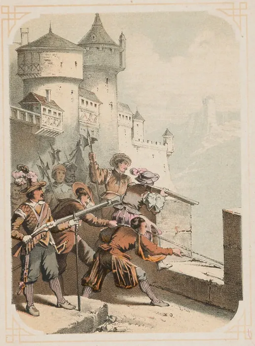 Framed Print : Zweibrucken Takeover Efforts by Armed Men on Roof Framed Print : Zweibrucken Takeover Efforts by Armed Men on Roof