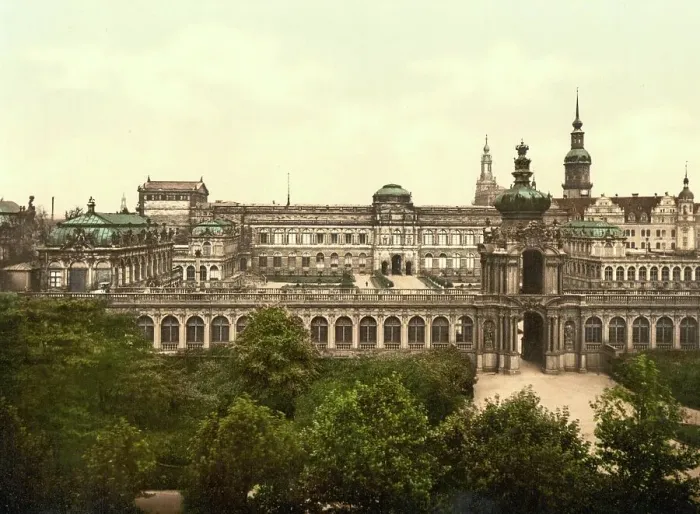 Framed Print : The Zwinger and the Old Town of Dresden, Saxony, Germany, Historical, digitally restored reproduction of a photochromic print from the 1890s Framed Print : The Zwinger and the Old Town of Dresden, Saxony, Germany, Historical, digitally restored reproduction of a photochromic print from the 1890s