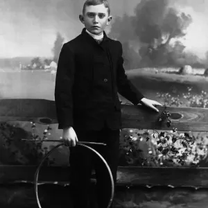 10-12 years, 557, antique, archival, backdrop, black & white, black and white, boy