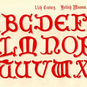 14th Century Style Alphabet