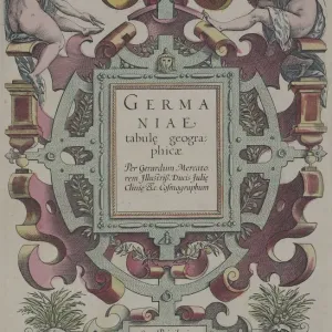 16th Century Antique Atlas Print - Germaniae Tabule Geographicae