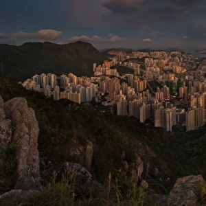 180 degree panorama of Hong Kong island