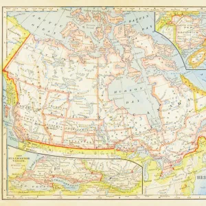 1883 Dominion Of Canada Map