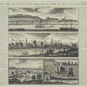 18th century, africa, antique, antique, architecture, archival, cairo, chatelain