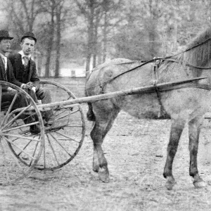Vintage Black and White Carriage Print Vintage Black and White Carriage Print