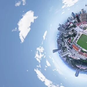 360 View above Stadium Merdeka in Kuala Lumpur, Malaysia