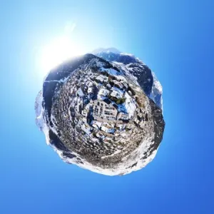 360A aerial panorama in Verbier 360A aerial panorama in Verbier