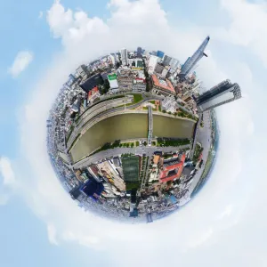 360A Aerial View of Saigon Print 360A Aerial View of Saigon Print