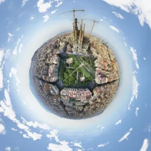 360A Panorama of Sagrada Familia, Spain 360A Panorama of Sagrada Familia, Spain