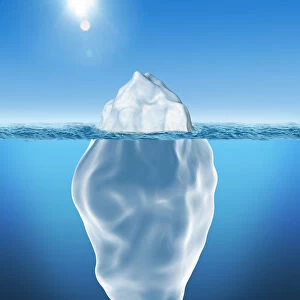 3D illustration of Iceberg