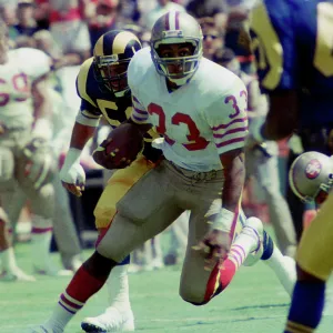 49'ers RB Roger Craig during LA Rams v. San Francisco 49'ers game