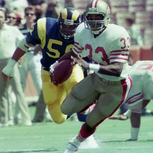 49'ers RB Roger Craig during LA Rams v. San Francisco 49'ers game