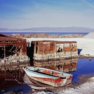 Salton Sea Dilapidated Shacks Print Salton Sea Dilapidated Shacks Print