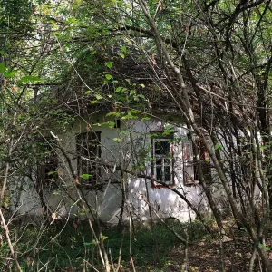 Abandoned country house within the Chernobyl exclusion zone