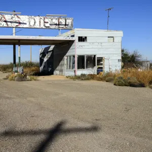 Abandoned gas station at San Simon, Arizona, USA