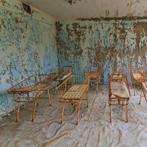 Abandoned hospital in the Chernobyl zone, Pripyat