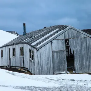 Abandoned house on Deception Island Abandoned house on Deception Island