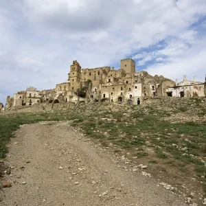 Abandoned mountain village Craco, Basilicata, Italy Abandoned mountain village Craco, Basilicata, Italy
