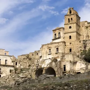 Abandoned mountain village Craco, Basilicata, Italy Abandoned mountain village Craco, Basilicata, Italy