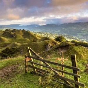 The abandoned quarries of the Llangattock escarpment in the Black Mountains near