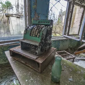 Abandoned school in the city of Pripyat, Ukraine