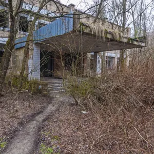 Abandoned School Print: Pripyat's Central Entrance Abandoned School Print: Pripyat's Central Entrance