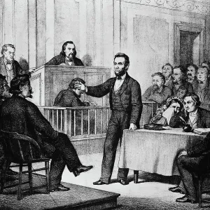 Abe Lincoln in Court Print Abe Lincoln in Court Print