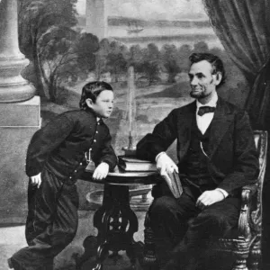 Abraham Lincoln Print with Son Thomas (circa 1860) Abraham Lincoln Print with Son Thomas (circa 1860)