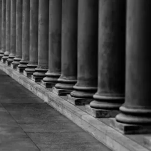 Abstract Colonnade Print Abstract Colonnade Print
