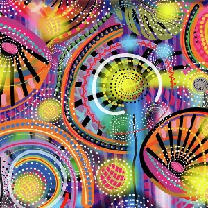 Abstract Floral Style Illustration Pattern