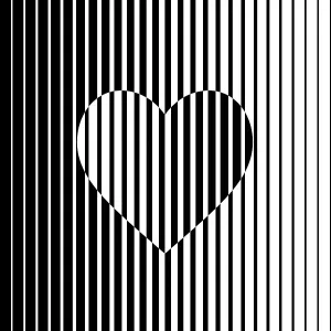 Black and White Optical Art Print Black and White Optical Art Print