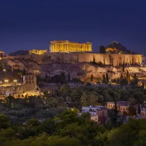 Acropolis View Print from Filopappou Hill Acropolis View Print from Filopappou Hill