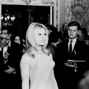Actress Brigitte Bardot After A Press Conference Actress Brigitte Bardot After A Press Conference