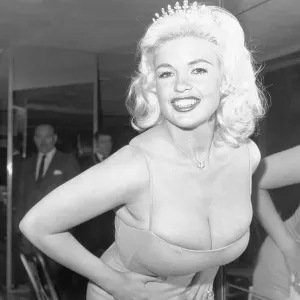 Jayne Mansfield in Seductive Pose Print Jayne Mansfield in Seductive Pose Print