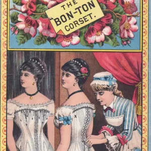 Color Illustration Print of The Bon-Ton Corset Color Illustration Print of The Bon-Ton Corset