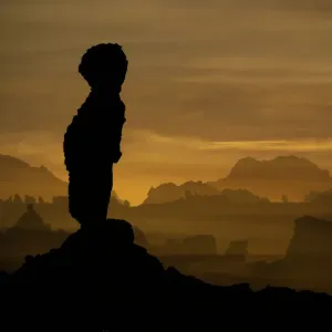 Adad Natural Statue Print from the Akakus Mountains Region Adad Natural Statue Print from the Akakus Mountains Region