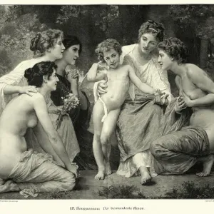 The admired cupid after William-Adolphe Bouguereau The admired cupid after William-Adolphe Bouguereau