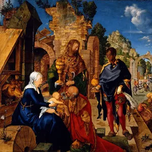 The Adoration of the Magi, 1504. Artist: Dürer, Albrecht (1471-1528) The Adoration of the Magi, 1504. Artist: Dürer, Albrecht (1471-1528)