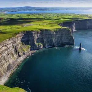 Aerial Print of the Cliffs of Moher in Ireland Aerial Print of the Cliffs of Moher in Ireland